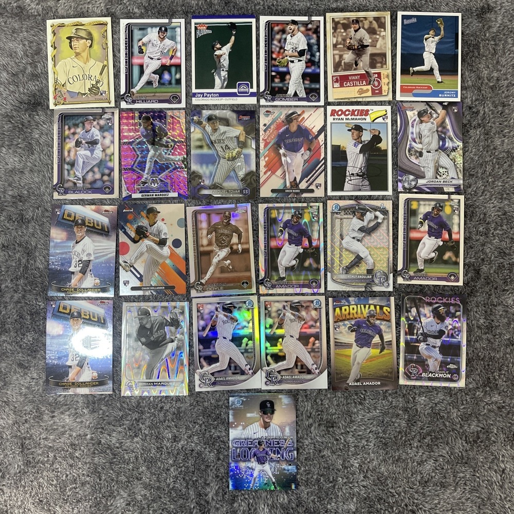 Colorado Rockies Baseball 25 Card Lot‎ - Rookies, Stars, Inserts, Parallels